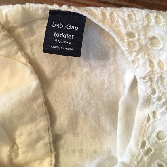 Baby Gap Eyelet Embroidered Button Down Top - 4T - Picture 6 of 7
